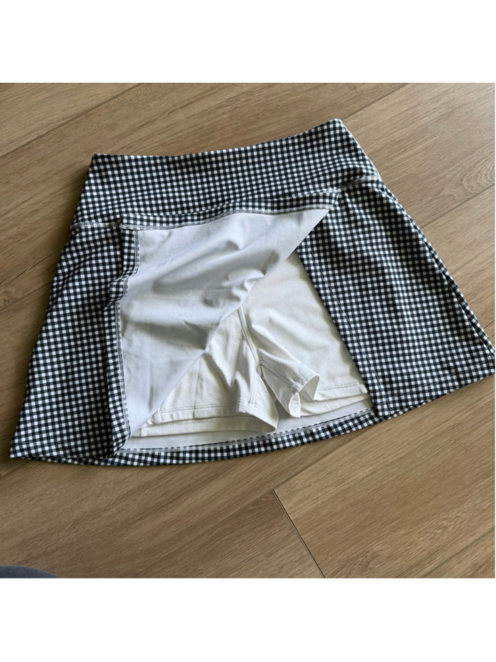 Abercrombie & Fitch YPB SculptLUX Gingham Athletic Skort sz M - Picture 6 of 8